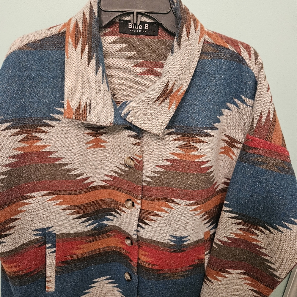 Jacket Aztec design size large